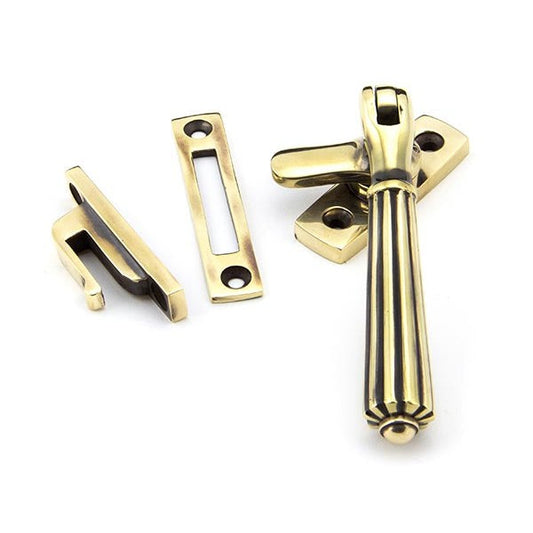 Aged Brass Locking Hinton Fastener