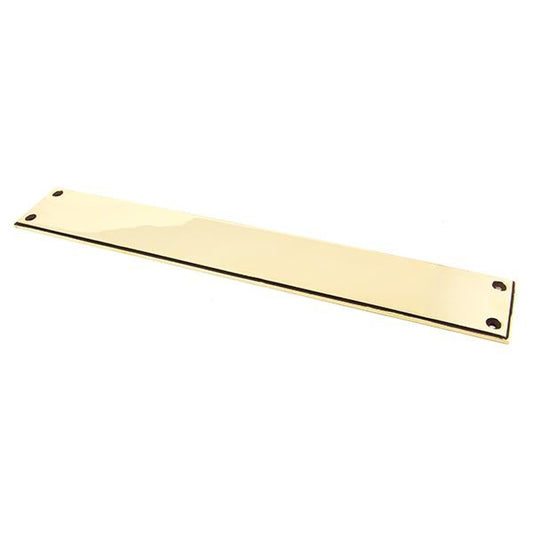 Aged Brass 425mm Art Deco Fingerplate