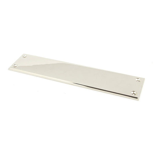 Polished Nickel 300mm Art Deco Fingerplate