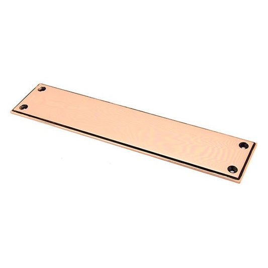 Polished Bronze 300mm Art Deco Fingerplate