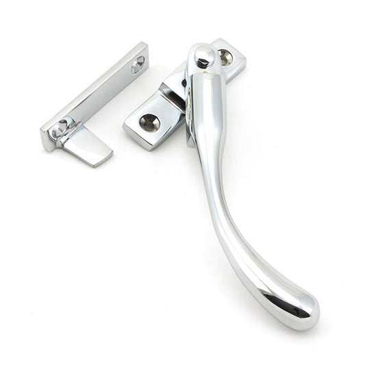 Polished Chrome Night-Vent Locking Peardrop Fastener - RH