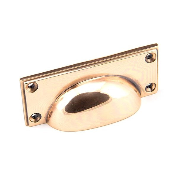 Polished Bronze Art Deco Drawer Pull