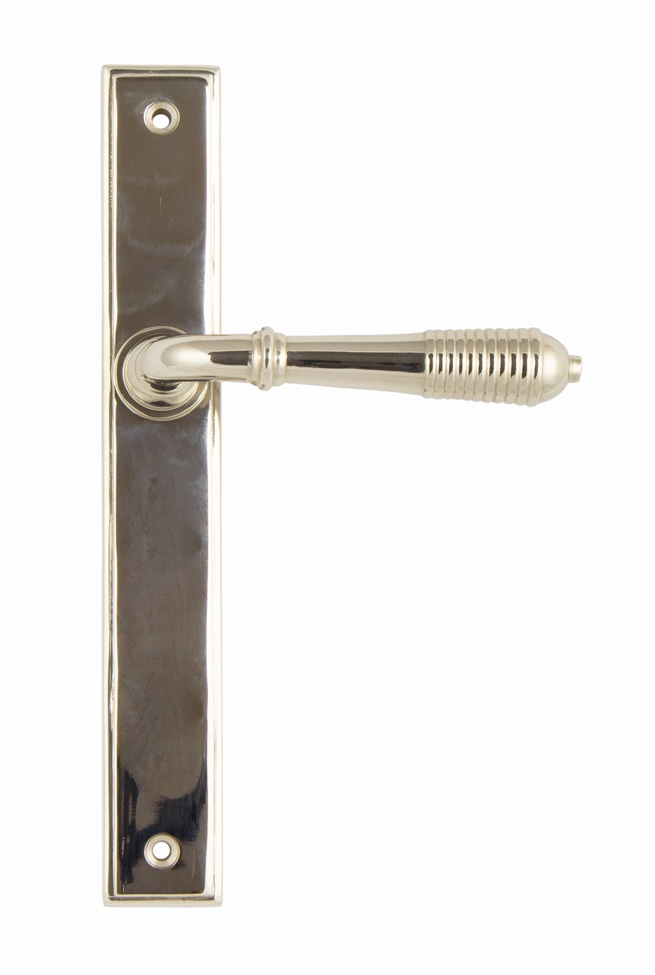 Reeded Slimline Lever Espag. Latch Set