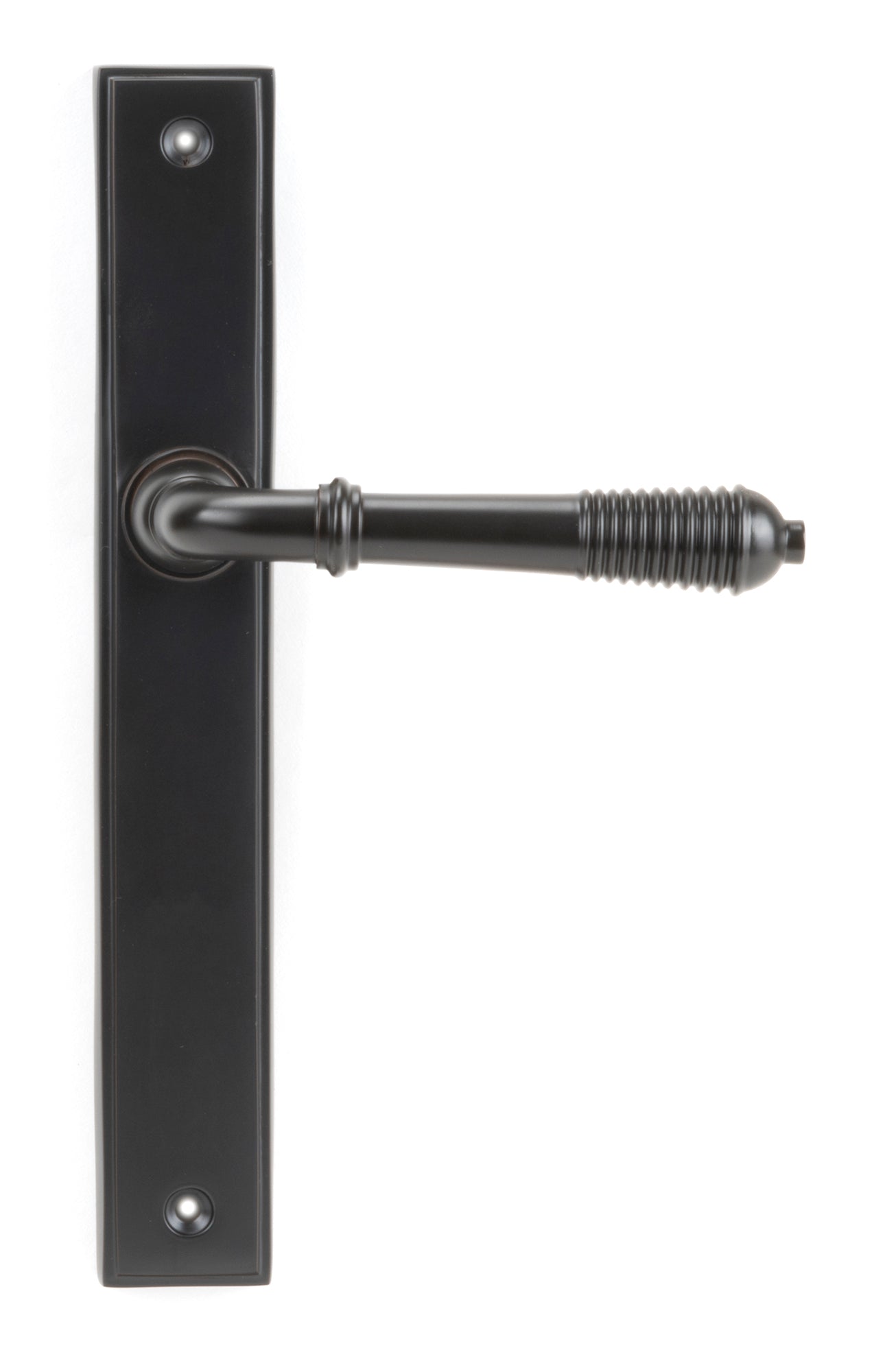 Reeded Slimline Lever Espag. Latch Set