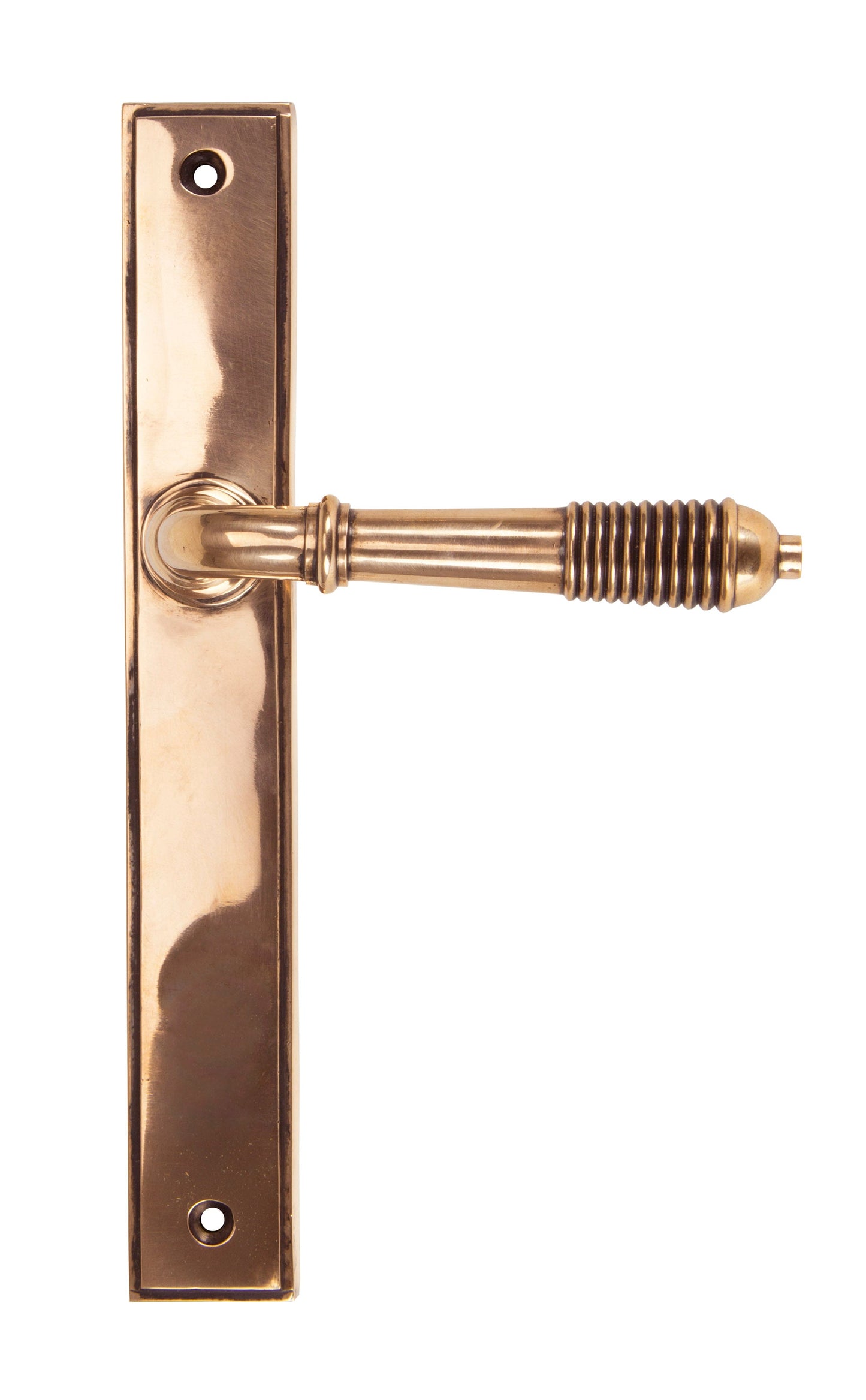 Reeded Slimline Lever Espag. Latch Set