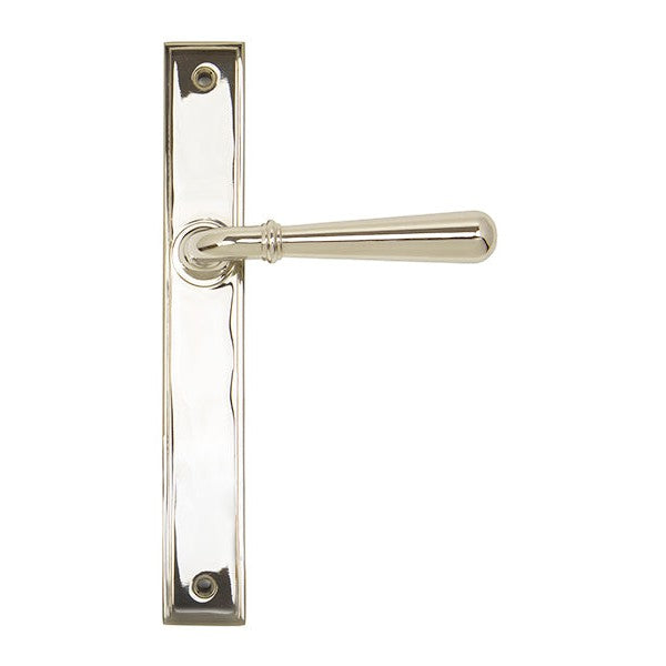 Polished Nickel Newbury Slimline Lever Espag. Latch Set