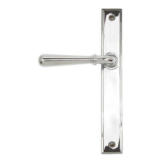 Polished Chrome Newbury Slimline Lever Espag. Latch Set