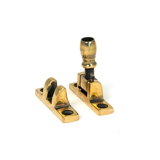 Aged Brass Mushroom Brighton Fastener - Narrow (Square)