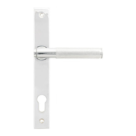 Polished Chrome Brompton Slimline Lever Espag. Lock Set