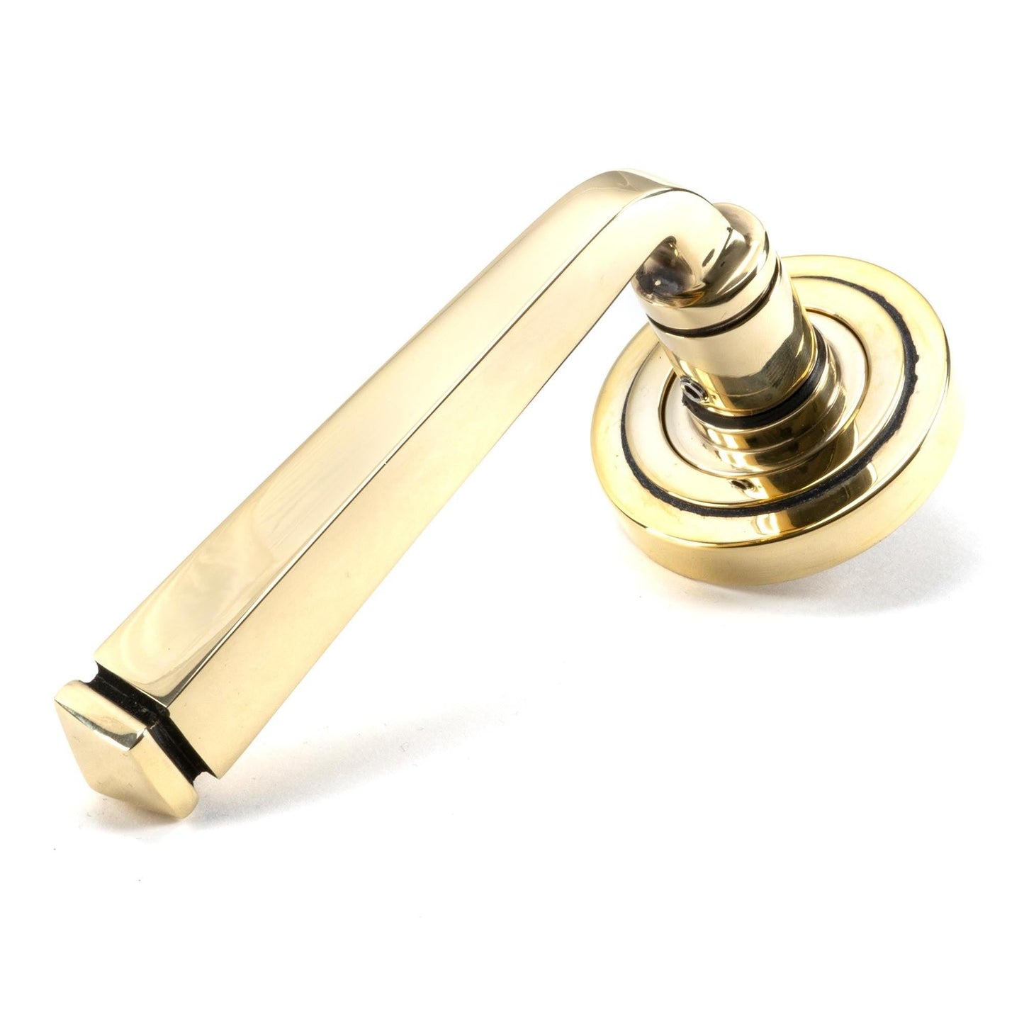 Avon Round Lever on Rose Set (Sprung)