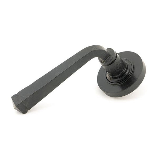 External Beeswax Avon Round Lever on Rose Set (Plain)