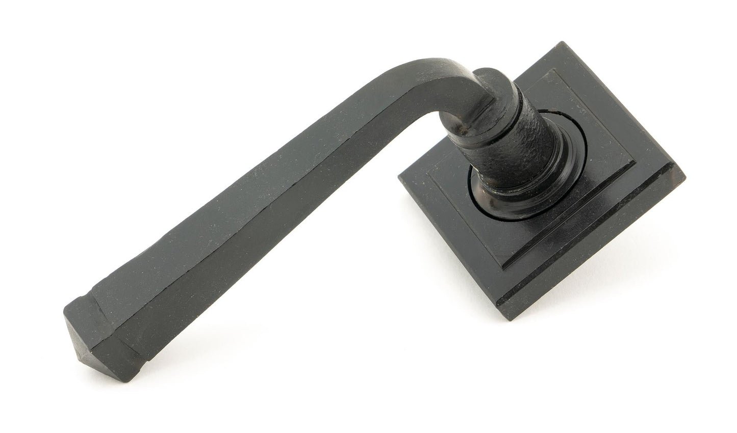 Avon Round Lever on Rose Set (Sprung)