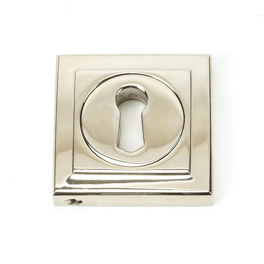 Polished Nickel Round Escutcheon (Square)