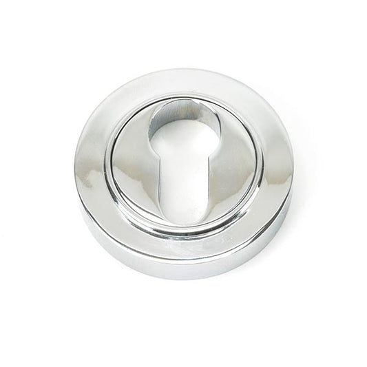 Polished Chrome Round Euro Escutcheon (Plain)