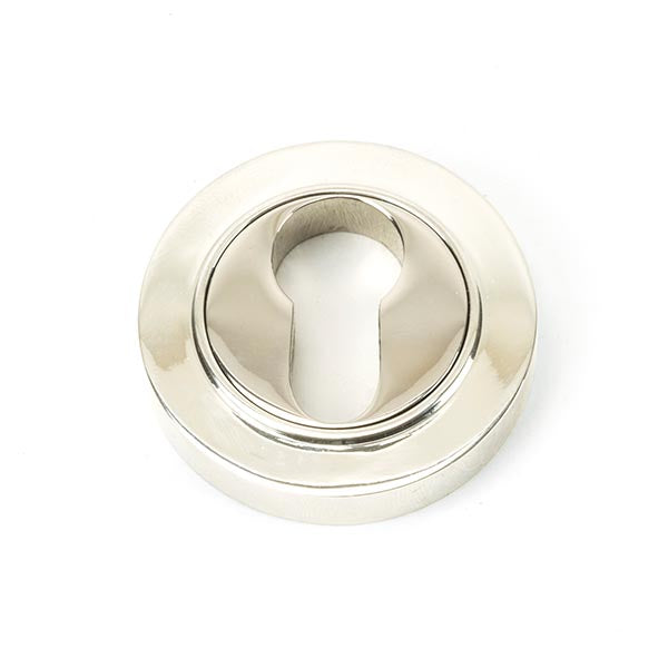 Polished Nickel Round Euro Escutcheon (Plain)