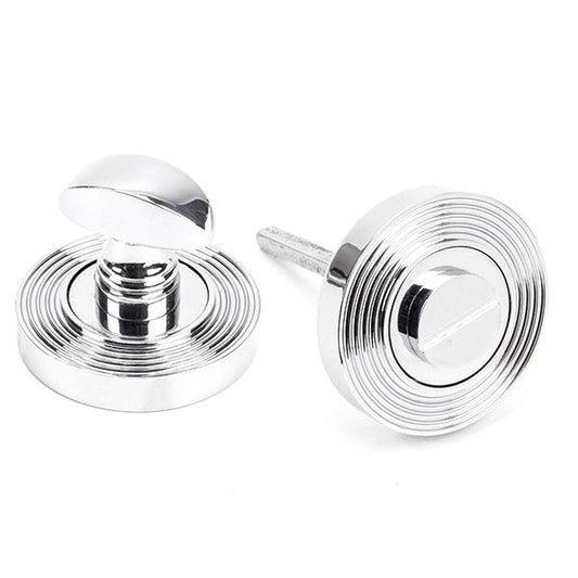 Polished Chrome Round Thumbturn Set (Beehive)