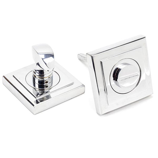 Polished Chrome Round Thumbturn Set (Square)