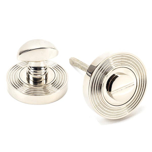 Polished Nickel Round Thumbturn Set (Beehive)