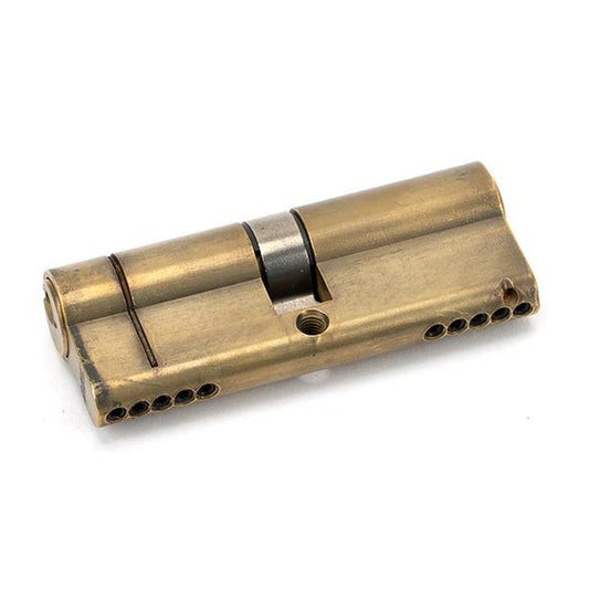 Aged Brass 40/40 5pin Euro Cylinder