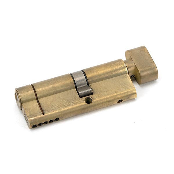 Aged Brass 35T/45 5pin Euro Cylinder/Thumbturn