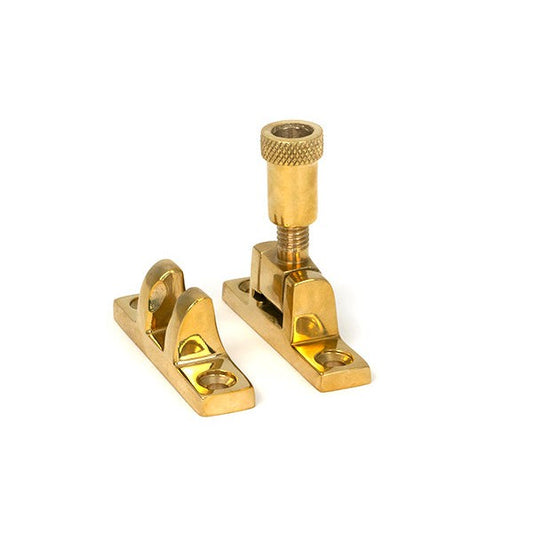 Polished Brass Brompton Brighton Fastener - Narrow (Square)