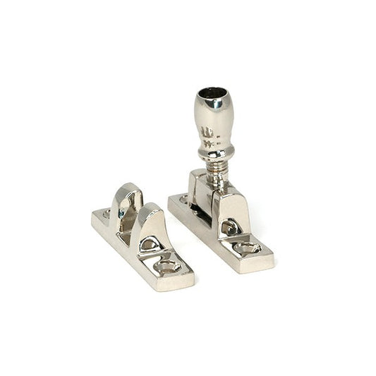 Polished Nickel Mushroom Brighton Fastener - Narrow (Square)