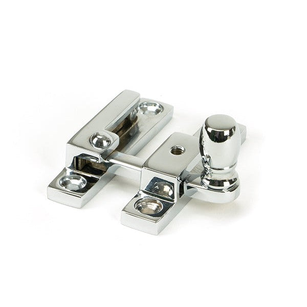 Polished Chrome Mushroom Quadrant Fastener - Narrow