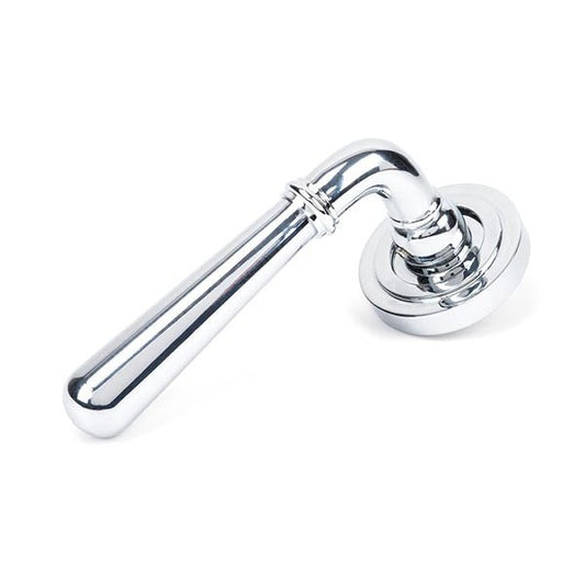 Polished Chrome Newbury Lever on Rose Set (Art Deco)