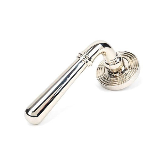 Polished Nickel Newbury Lever on Rose Set (Beehive)