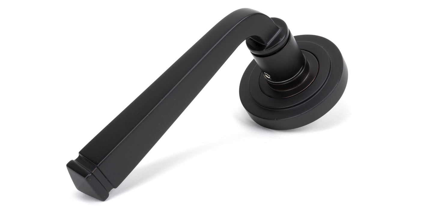 Avon Round Lever on Rose Set (Sprung)