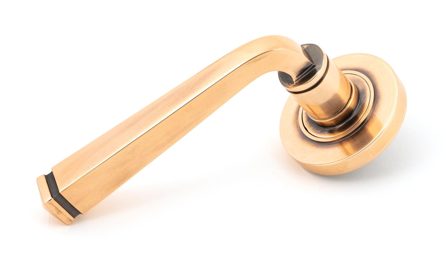 Avon Round Lever on Rose Set (Sprung)