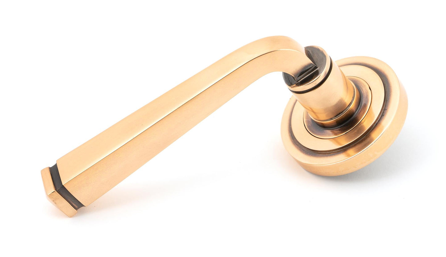 Avon Round Lever on Rose Set (Sprung)