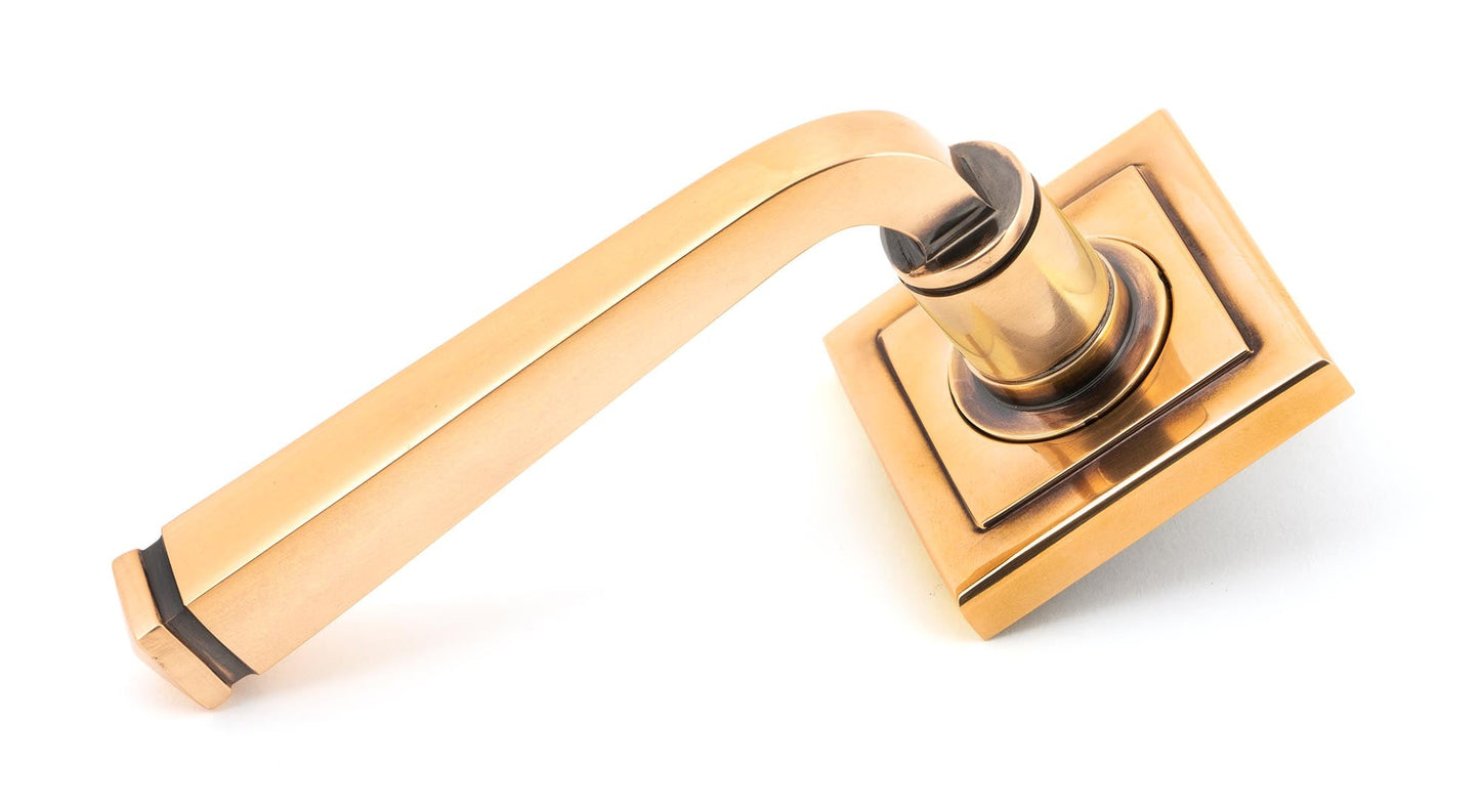 Avon Round Lever on Rose Set (Sprung)
