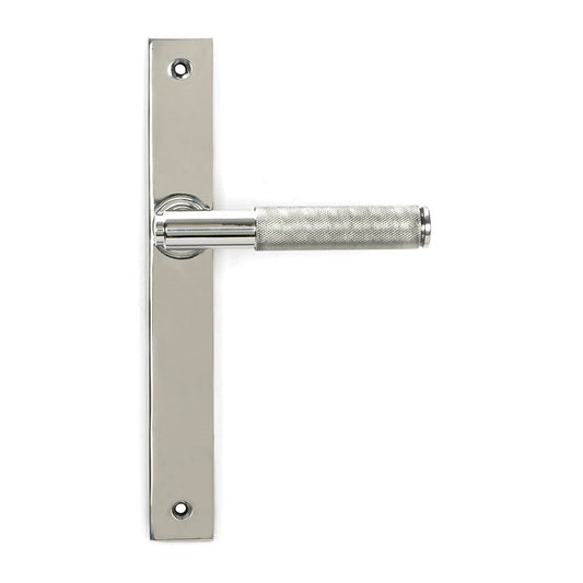 Polished Marine SS (316) Brompton Slimline Lever Espag. Latch Set