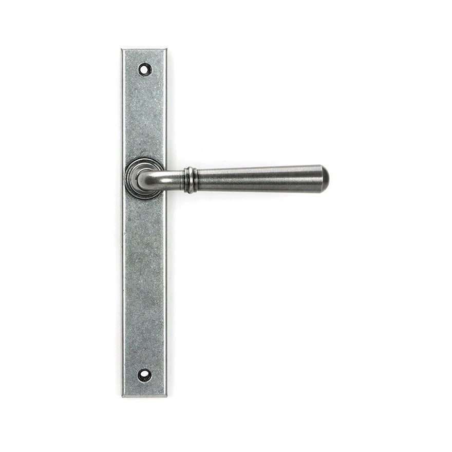 Pewter Newbury Slimline Lever Espag. Latch Set