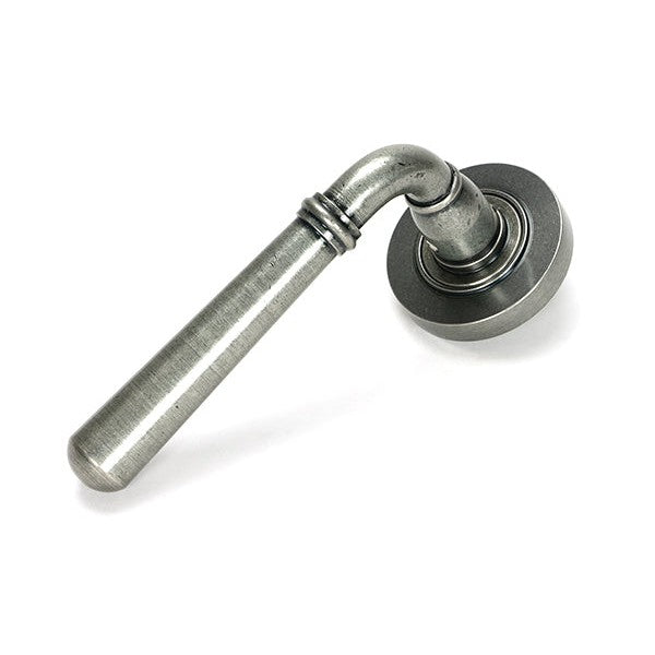 Pewter Newbury Lever on Rose Set (Plain)