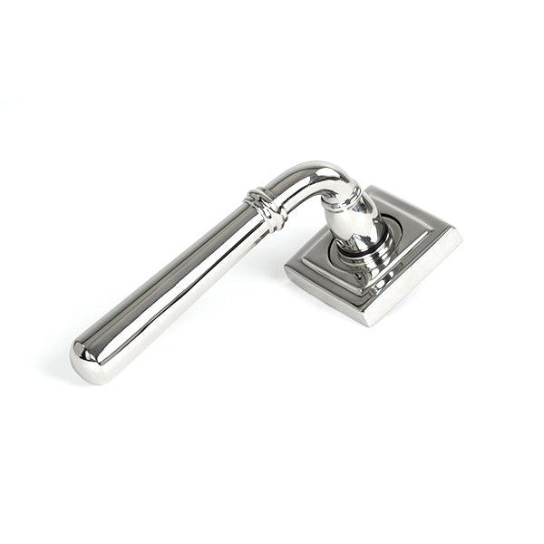 Polished Marine SS (316) Newbury Lever on Rose Set (Square)