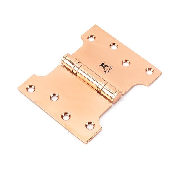 Polished Bronze 4" x 3" x 5"  Parliament Hinge (pair) ss