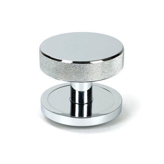 Polished Chrome Brompton Centre Door Knob (Plain)