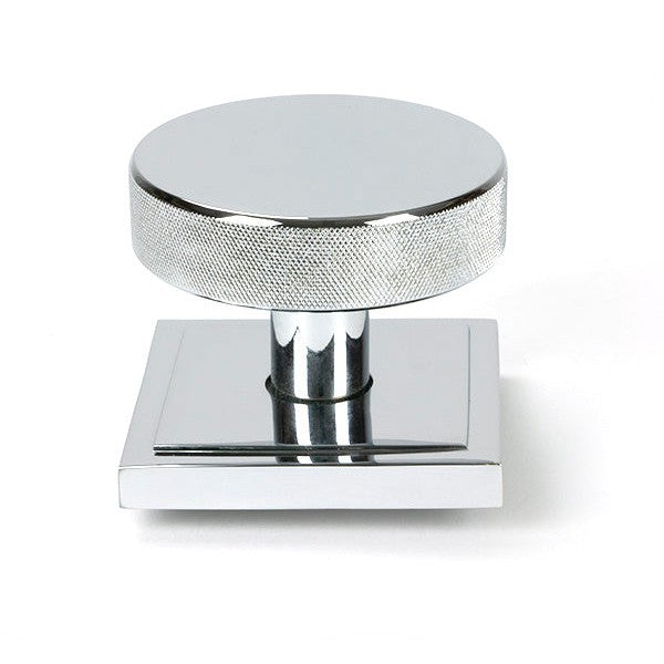 Polished Chrome Brompton Centre Door Knob (Square)