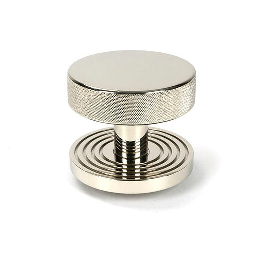 Polished Nickel Brompton Centre Door Knob (Beehive)