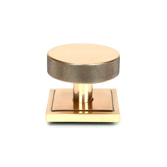 Polished Bronze Brompton Centre Door Knob (Square)