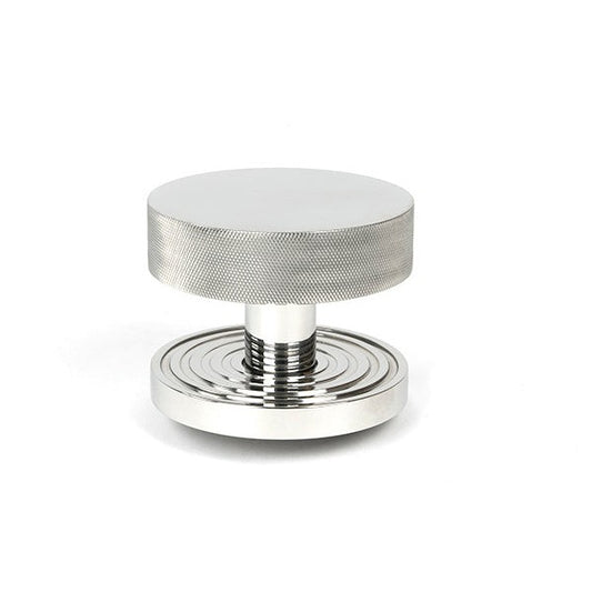 Polished Marine SS (316) Brompton Centre Door Knob (Beehive)