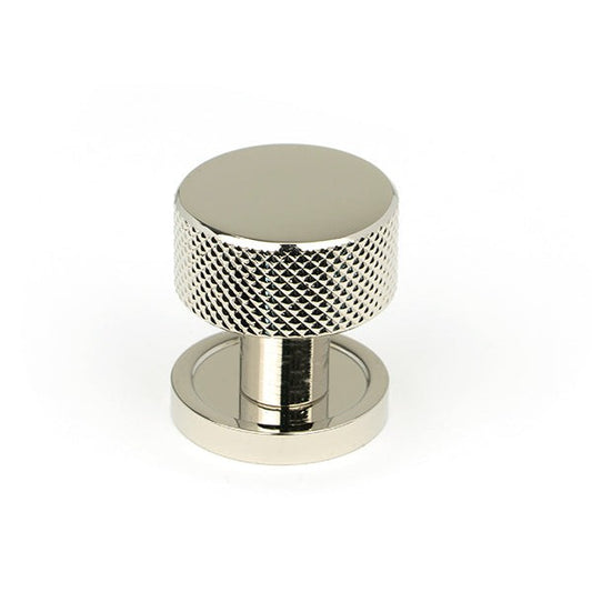 Polished Nickel Brompton Cabinet Knob - 25mm (Plain)