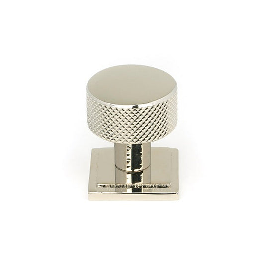 Polished Nickel Brompton Cabinet Knob - 25mm (Square)