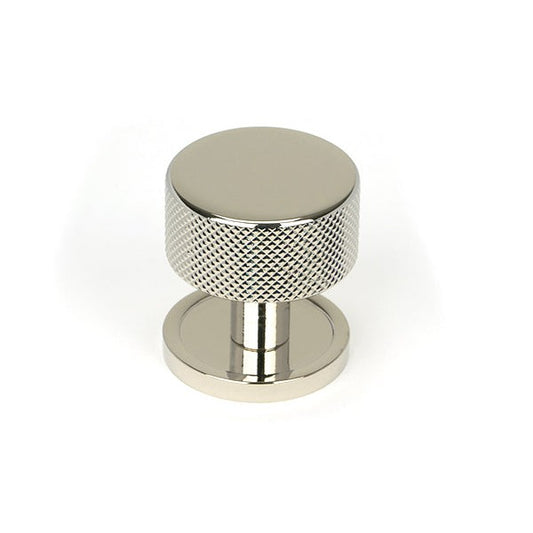 Polished Nickel Brompton Cabinet Knob - 32mm (Plain)