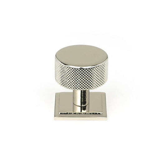 Polished Nickel Brompton Cabinet Knob - 32mm (Square)