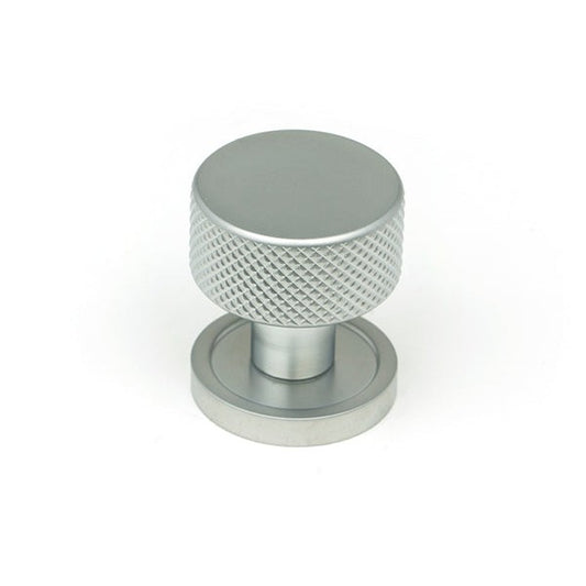 Satin Chrome Brompton Cabinet Knob - 25mm (Plain)