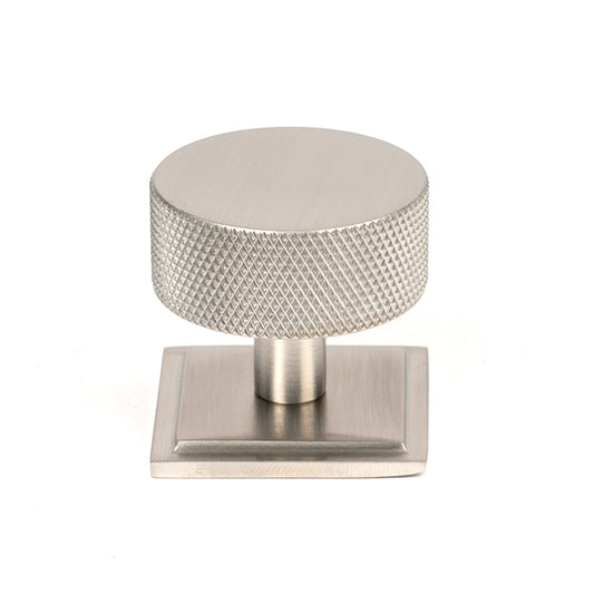 Satin SS (304) Brompton Cabinet Knob - 38mm (Square)