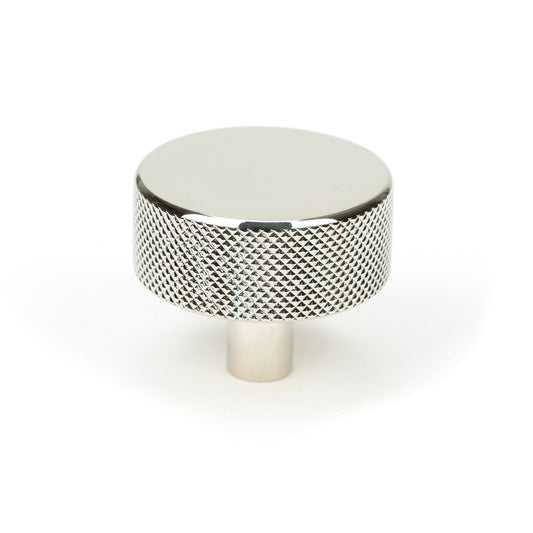 Polished Nickel Brompton Cabinet Knob - 38mm (No rose)